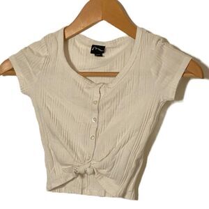Art Class Girls White Front Button Shirt